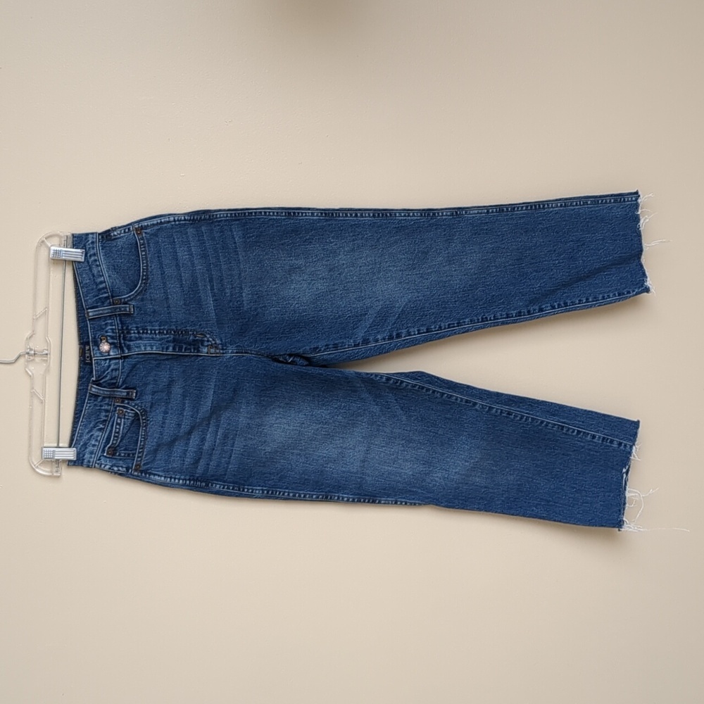 25 J Crew Factory High Rise Classic Vintage Cutoff Jeans Raw Hem